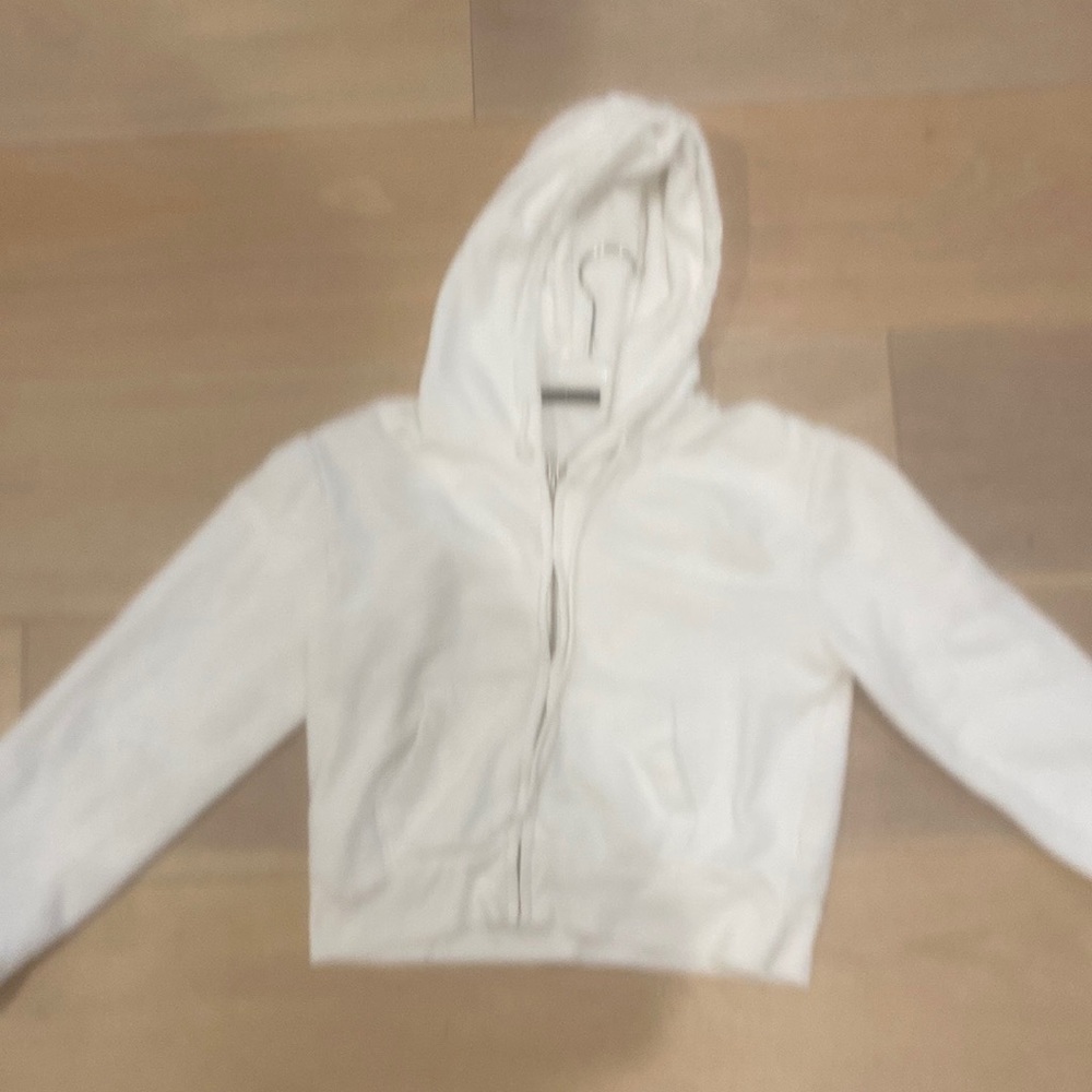White brandy Melville zip up